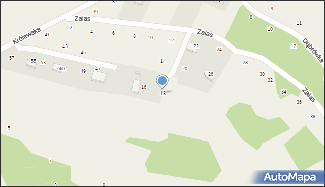 Izdebnik, Zalas, 18, mapa Izdebnik