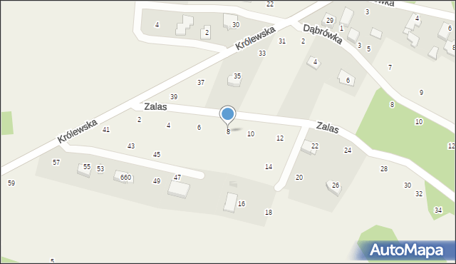 Izdebnik, Zalas, 8, mapa Izdebnik