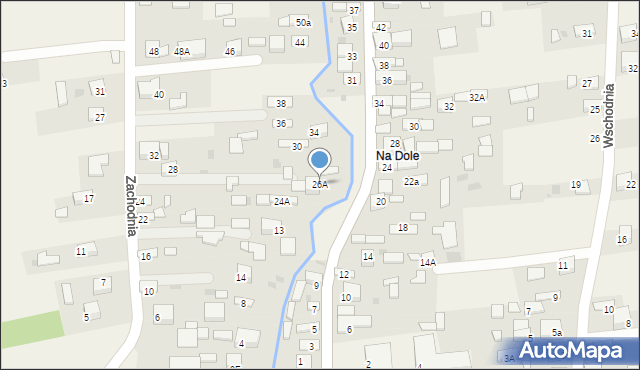 Jadowniki, Zachodnia, 26A, mapa Jadowniki