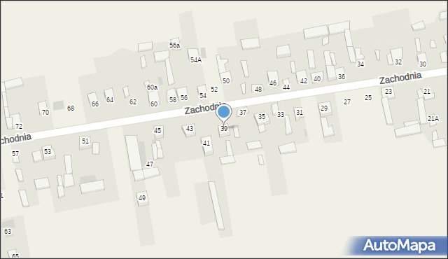 Janiszew, Zachodnia, 39, mapa Janiszew