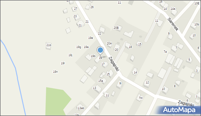 Jankowice, Zagajniki, 19, mapa Jankowice