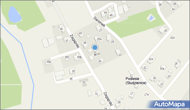 Jankowice, Zagajniki, 36, mapa Jankowice