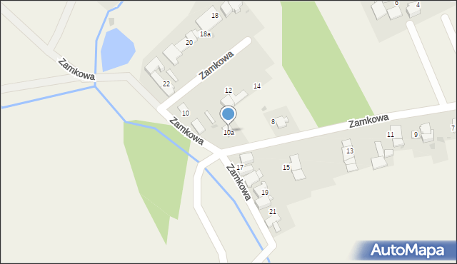 Januszkowice, Zamkowa, 10a, mapa Januszkowice