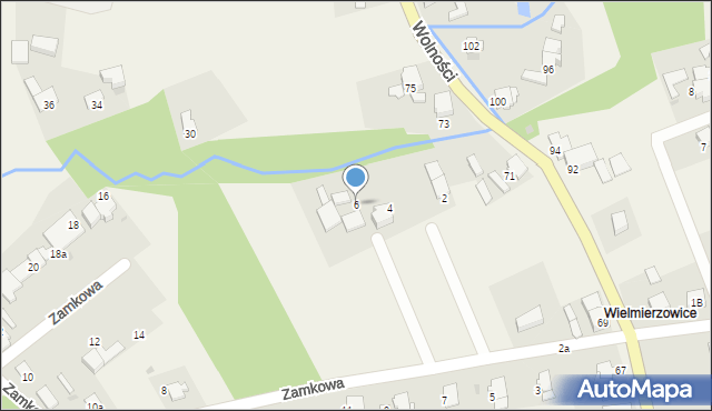 Januszkowice, Zamkowa, 6, mapa Januszkowice