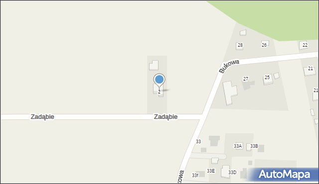 Jastkowice, Zadąbie, 2, mapa Jastkowice