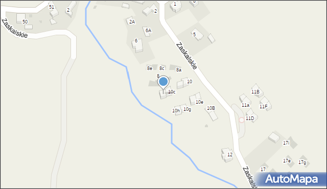 Jaworki, Zaskalskie, 10d, mapa Jaworki