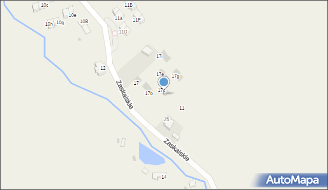 Jaworki, Zaskalskie, 17d, mapa Jaworki