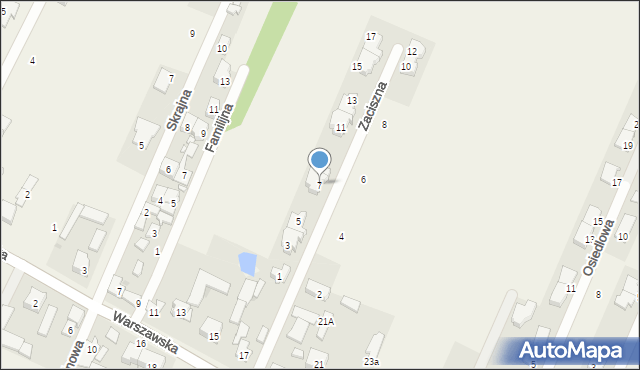 Jaworowa, Zaciszna, 7, mapa Jaworowa