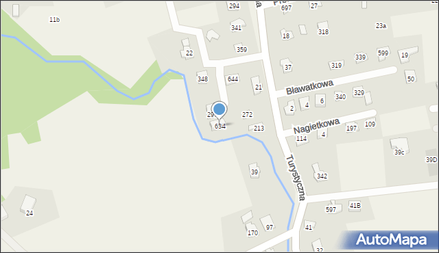 Jaworze, Zawilcowa, 634, mapa Jaworze