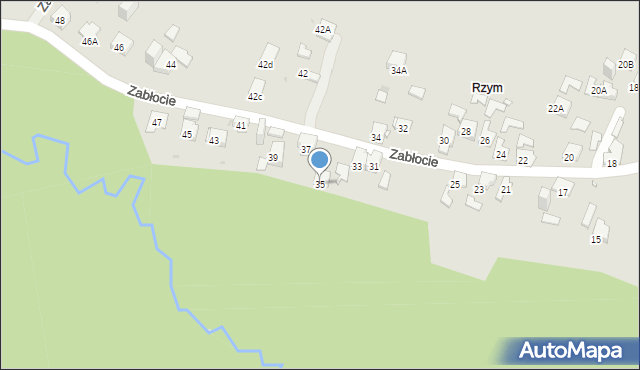 Jaworzno, Zabłocie, 35, mapa Jaworzno