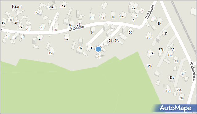 Jaworzno, Zabłocie, 7C, mapa Jaworzno