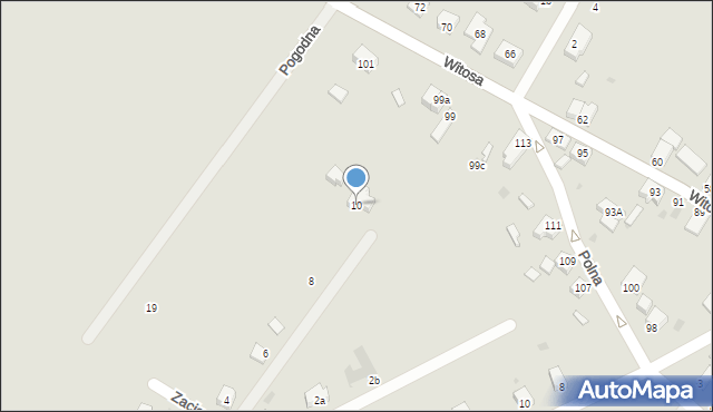 Jelcz-Laskowice, Zacisze, 10, mapa Jelcz-Laskowice