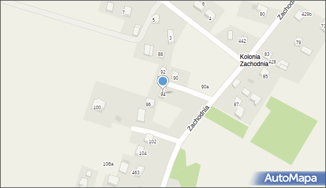 Jerzmanowice, Zachodnia, 94, mapa Jerzmanowice