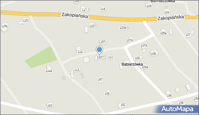 Jordanów, Zakopiańska, 112, mapa Jordanów