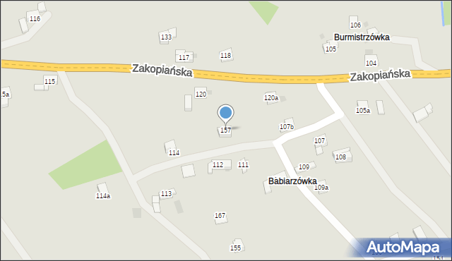 Jordanów, Zakopiańska, 157, mapa Jordanów