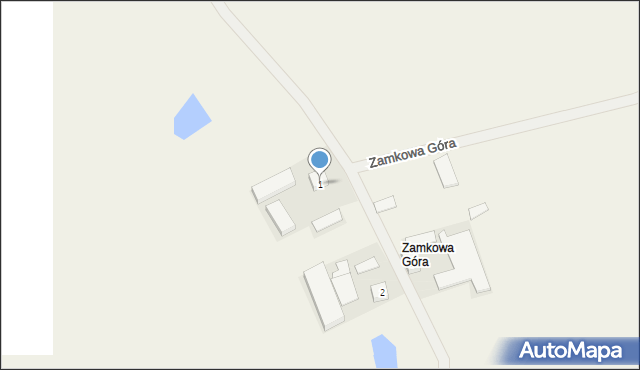 Junkrowy, Zamkowa Góra, 1, mapa Junkrowy