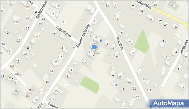 Kamieniec Wrocławski, Zaułek Szkolny, 3j, mapa Kamieniec Wrocławski
