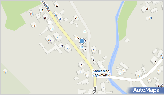 Kamieniec Ząbkowicki, Ząbkowicka, 10, mapa Kamieniec Ząbkowicki