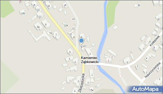 Kamieniec Ząbkowicki, Ząbkowicka, 4, mapa Kamieniec Ząbkowicki