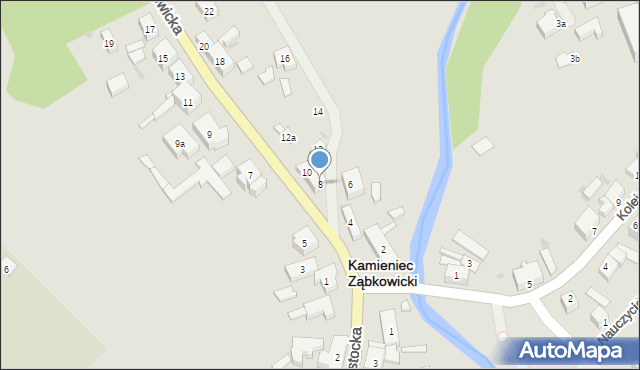Kamieniec Ząbkowicki, Ząbkowicka, 8, mapa Kamieniec Ząbkowicki