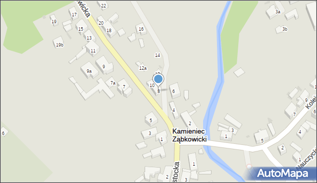 Kamieniec Ząbkowicki, Ząbkowicka, 8, mapa Kamieniec Ząbkowicki