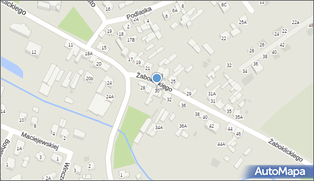 Karczew, Żaboklickiego Władysława, ks., 30, mapa Karczew