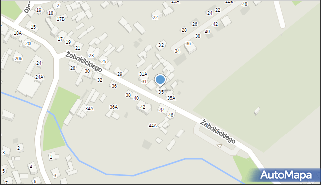 Karczew, Żaboklickiego Władysława, ks., 35, mapa Karczew