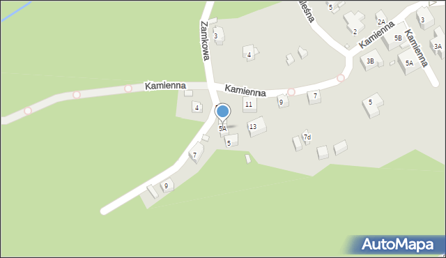 Karpacz, Zamkowa, 5A, mapa Karpacz