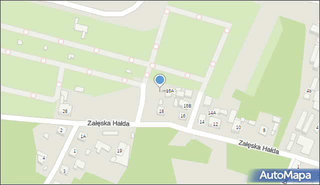 Katowice, Załęska Hałda, 18a, mapa Katowic