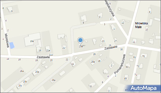 Kazimierów, Zastawie, 23a, mapa Kazimierów