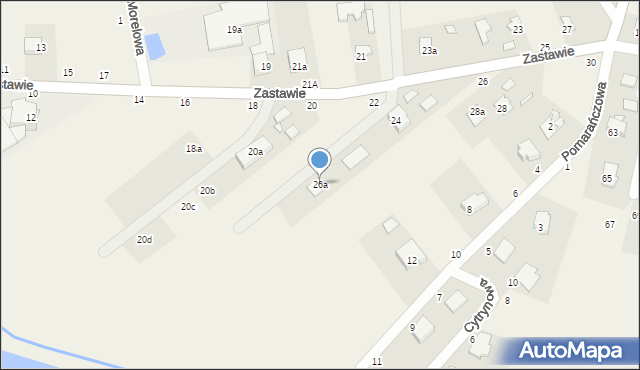 Kazimierów, Zastawie, 26a, mapa Kazimierów