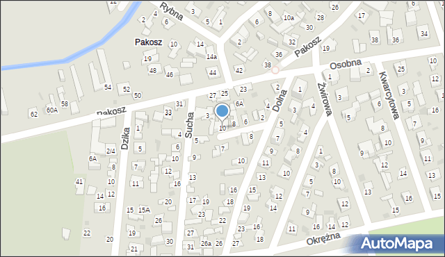 Kielce, Zamknięta, 10, mapa Kielc