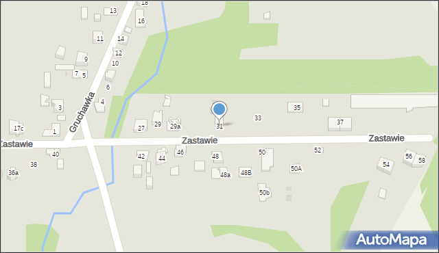 Kielce, Zastawie, 31, mapa Kielc