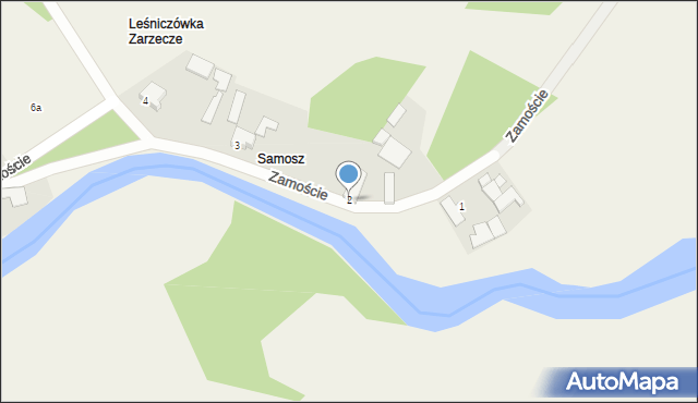 Kielcza, Zamoście, 2, mapa Kielcza