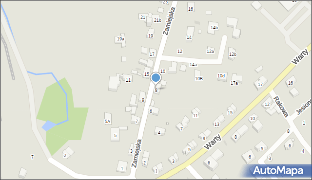 Kłodzko, Zamiejska, 8, mapa Kłodzka