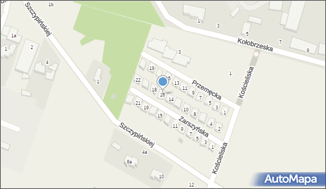 Kobylnica, Zarszyńska, 16, mapa Kobylnica