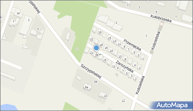 Kobylnica, Zarszyńska, 19, mapa Kobylnica