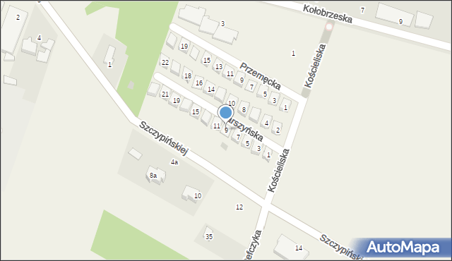 Kobylnica, Zarszyńska, 9, mapa Kobylnica