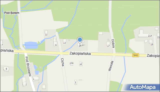 Kocoń, Zakopiańska, 15, mapa Kocoń