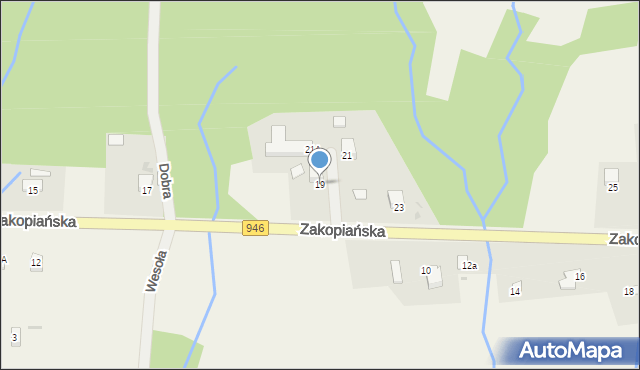 Kocoń, Zakopiańska, 19, mapa Kocoń