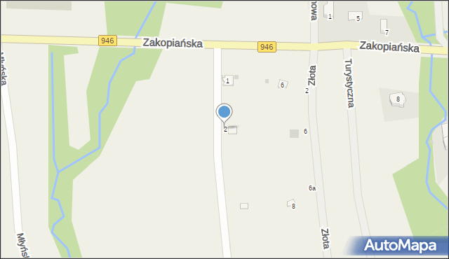 Kocoń, Zakopiańska, 2, mapa Kocoń