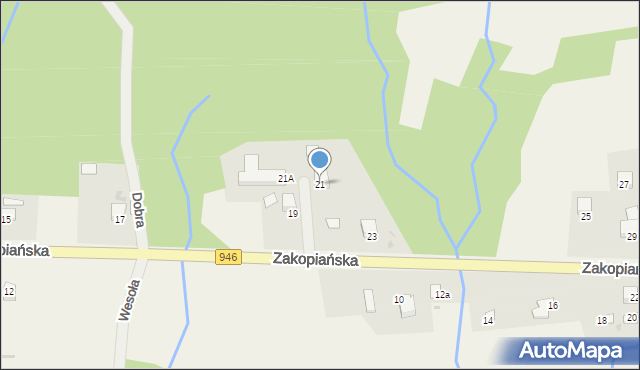 Kocoń, Zakopiańska, 21, mapa Kocoń