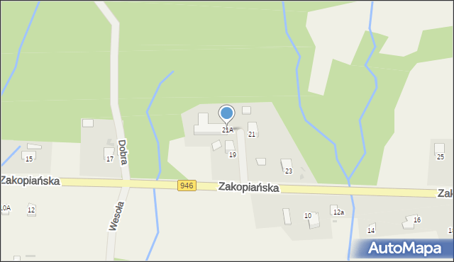 Kocoń, Zakopiańska, 21A, mapa Kocoń