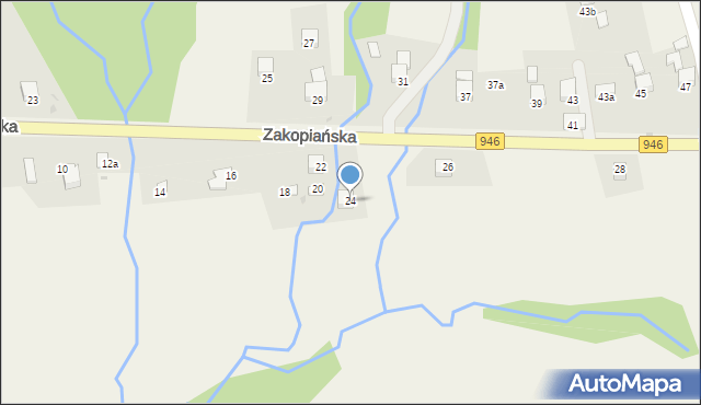 Kocoń, Zakopiańska, 24, mapa Kocoń