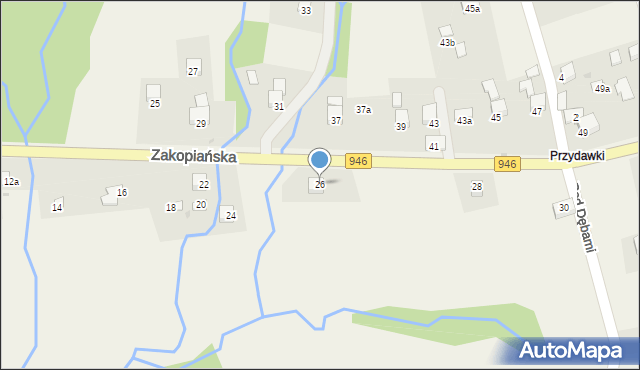 Kocoń, Zakopiańska, 26, mapa Kocoń