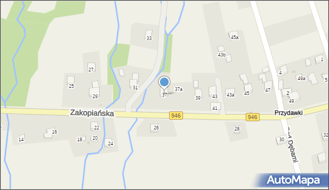 Kocoń, Zakopiańska, 37, mapa Kocoń