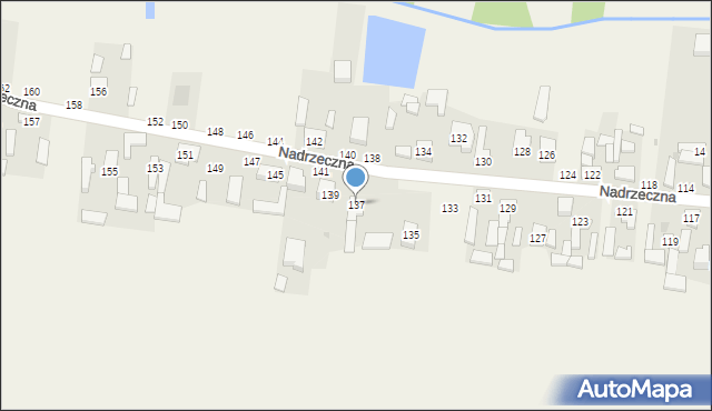 Komorów, Zarzeczna, 137, mapa Komorów