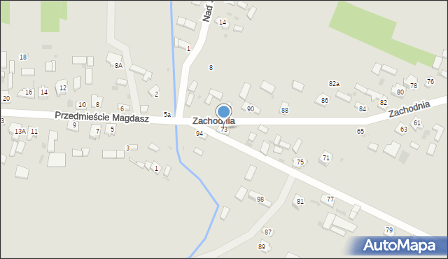 Koniecpol, Zachodnia, 73, mapa Koniecpol