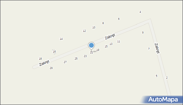 Konotopa, Zakręt, 21, mapa Konotopa