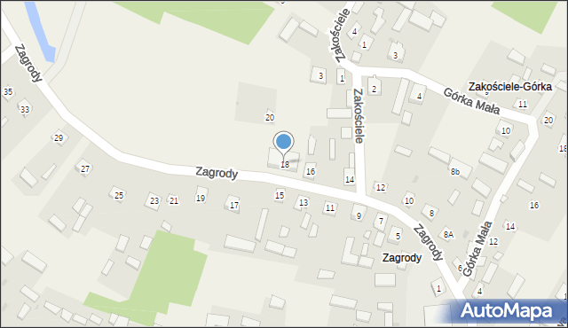 Kopki, Zagrody, 18, mapa Kopki